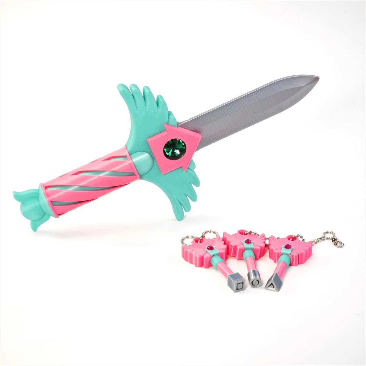 Squid Game Style Dagger Necklace Set (4-Pack)