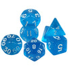 Crystal Clear Polyhedral Dice Set for Tabletop RPGs