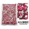 Bag of pink glitter rhinestones in a flat-back resin for craft and nail art