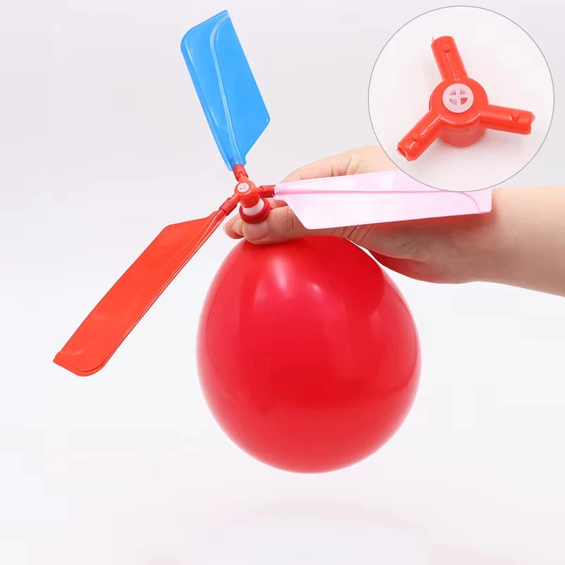 Balloon Helicopter Toy with Whistle – 5 Pack
