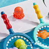 Turtle Water Play Bath Toy Set with Net and Squeeze Animals