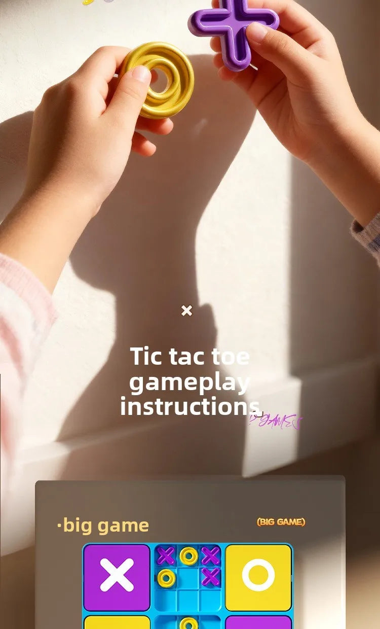 Classic Tic Tac Toe Board Game for Kids and Families