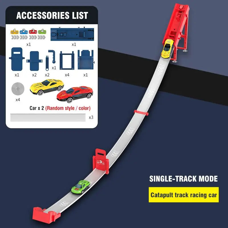 DIY Catapult Racing Car Track Set