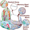 Foldable Kids Ball Pit Playpen with Basketball Hoop