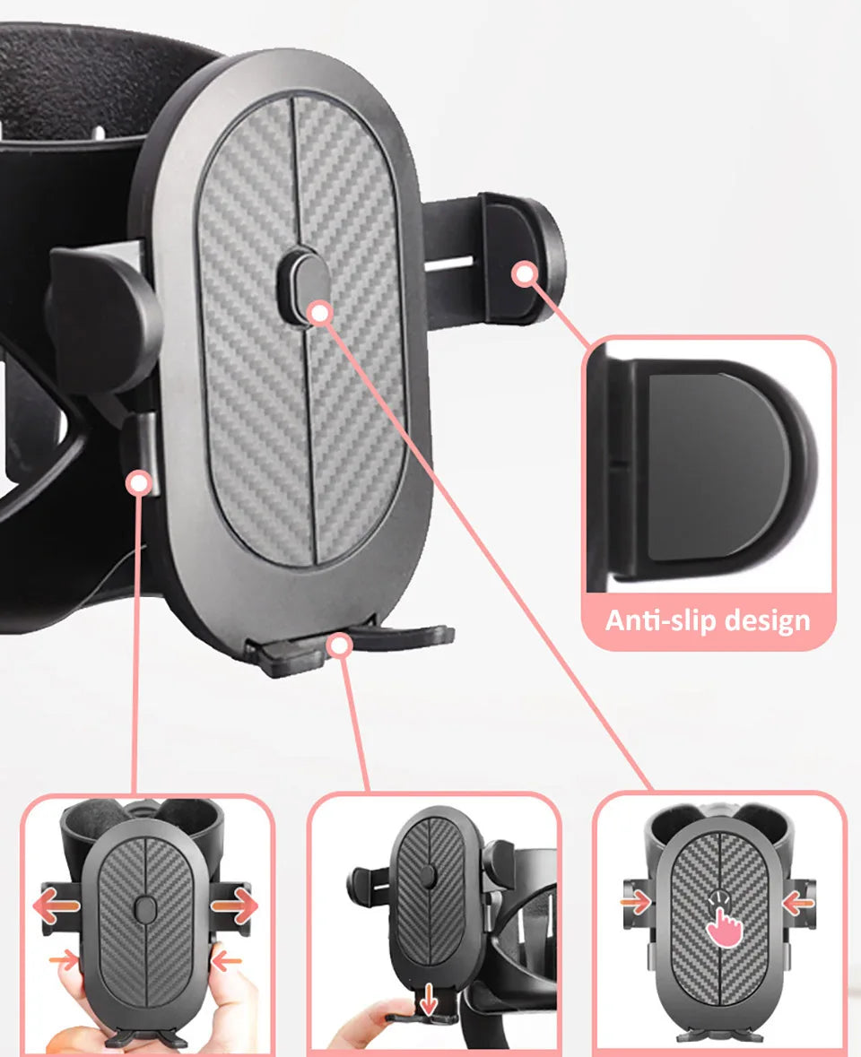 Universal Stroller Cup and Phone Holder