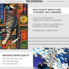 A box of 1000-piece jigsaw puzzles featuring the Tally Cat, showing various art styles and famous buildings.