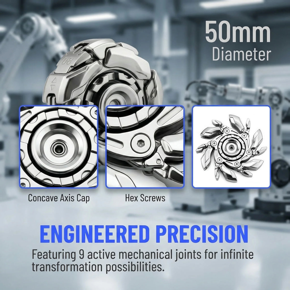 Precision Alloy Fidget Spinner for Stress Relief
