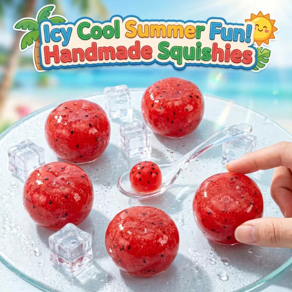 Handmade Watermelon Slushy Squishy Stress Relief Toy