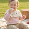 6-Layer Crinkle Muslin Baby Bib with 360° Rotating Neckline