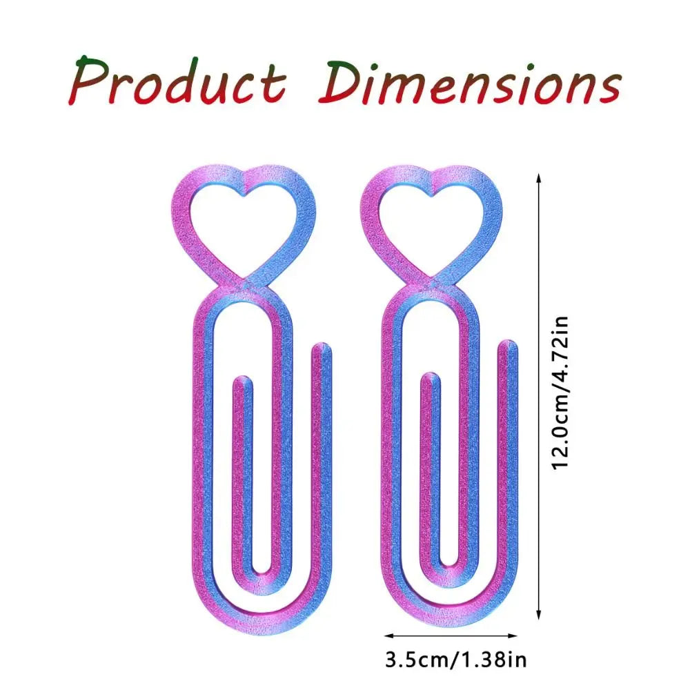 Product dimensions showing the size of heart-shaped canvas clips for diamond painting and cross stitch