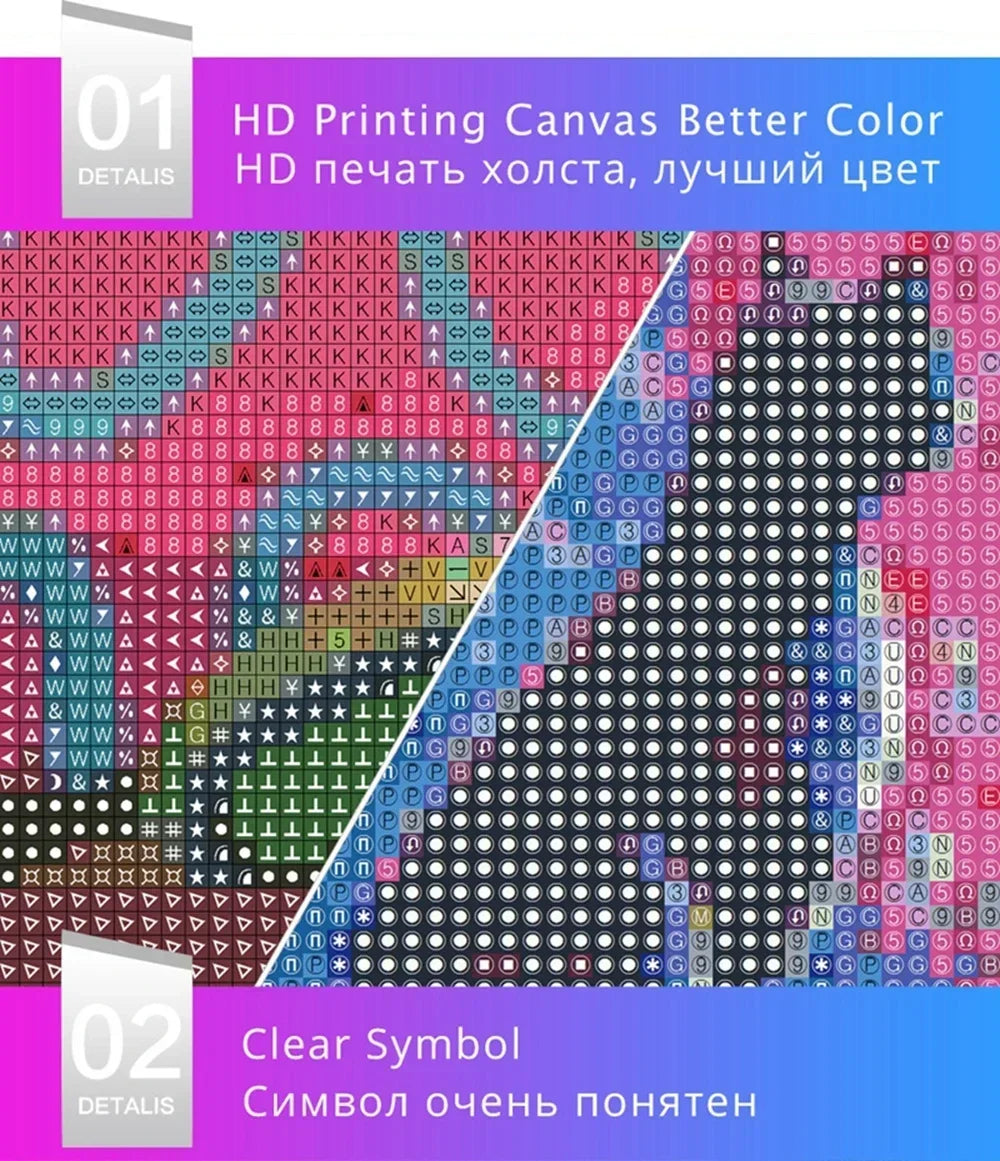 The Vampire Diaries 5D Diamond Painting Kit – Full Round Drill Crystal Art for DIY Home Decor