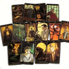 A collection of Monster Tarot cards featuring classic horror characters and themes.