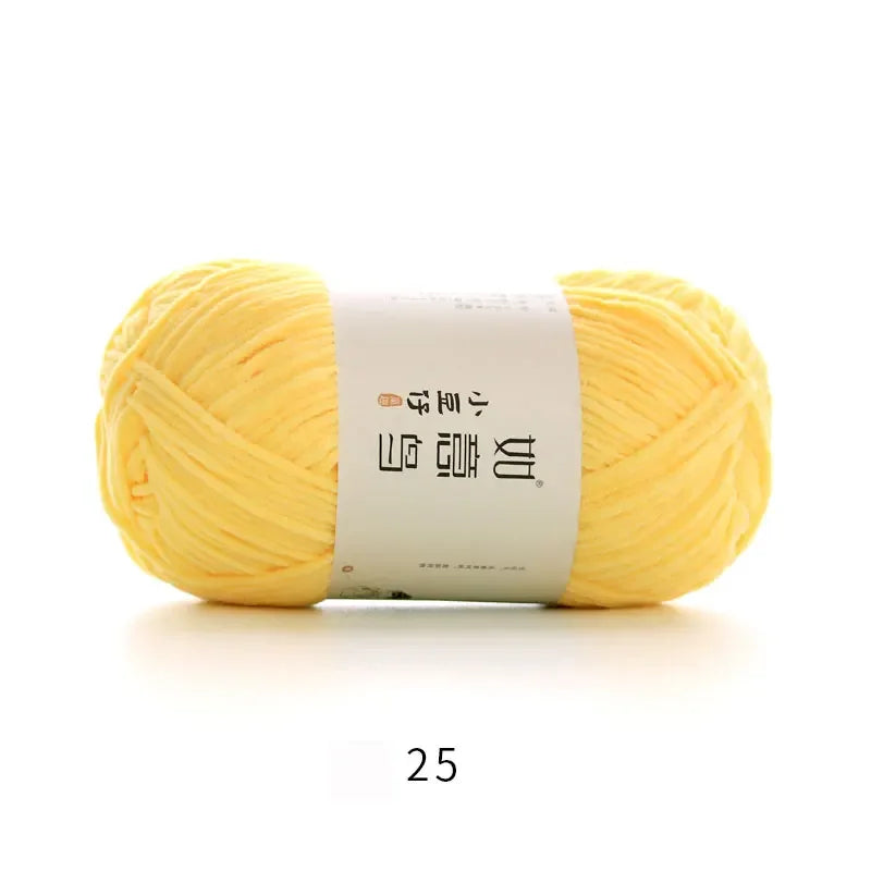 Soft Chenille Yarn for Knitting & Crochet - 50g Ball