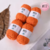 Soft Milk Cotton Yarn Value Pack - 4 Balls for Knitting & Crochet