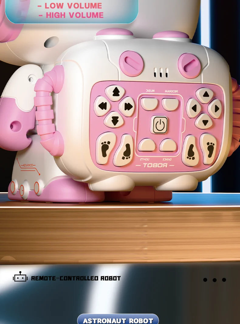 Interactive Remote Control Robot with Lights, Music & Recording