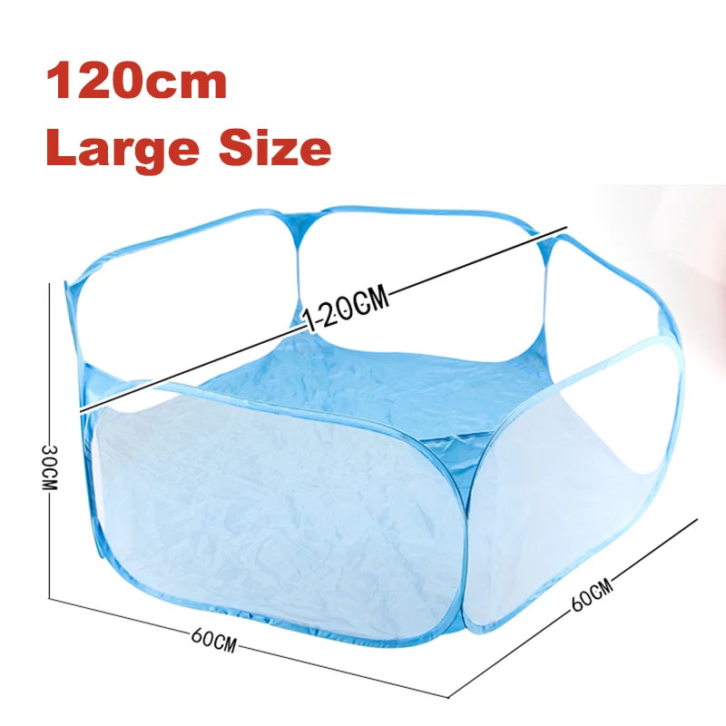 Foldable Hexagon Kids Playpen with Mesh Windows