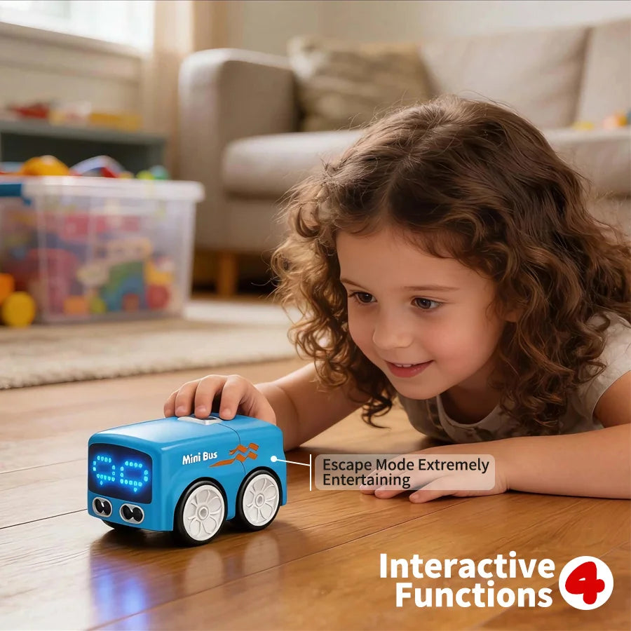 Mini RC Bus with 4 Play Modes & Funny Expressions
