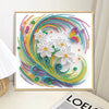 Special-Shape Diamond Art Painting Kit – Colorful Floral Design for Adults & Beginners