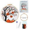 Fall Harvest Pumpkin Embroidery Kit for Adults