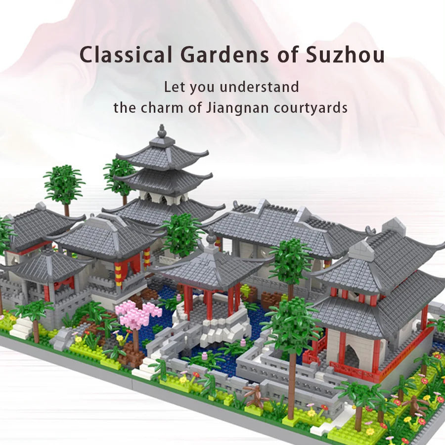 Classical Suzhou Garden Micro Building Blocks Set