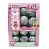 A box of LOL Surprise! Lil Sisters Series 2 featuring a blind ball and five surprises.