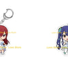 Chibi acrylic keychain featuring a female character from Fairy Tail with blue hair and a light blue dress.