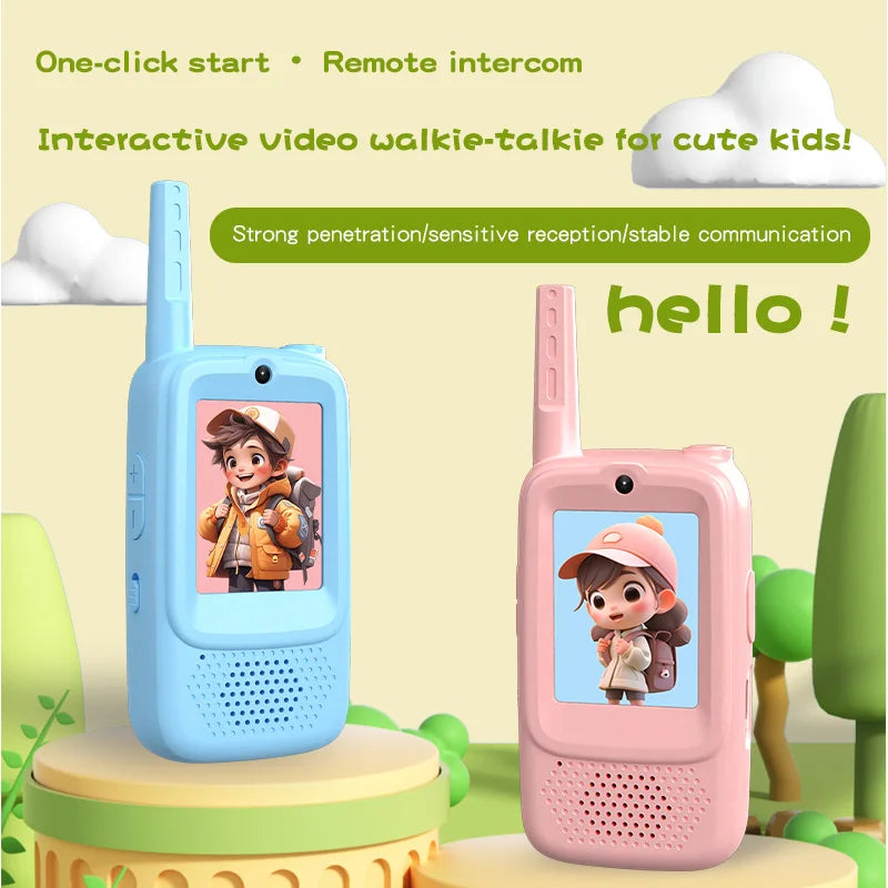 Kids' Video Walkie-Talkies with Voice, Emoji, and Photo Sharing