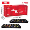 48-Piece Die-Cast Metal Car Collection with Storage Case