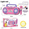 Kids Karaoke Microphone Stand Set with Party Lights