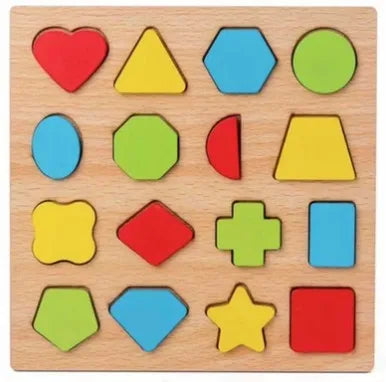 Wooden Alphabet & Number Peg Puzzles for Toddlers