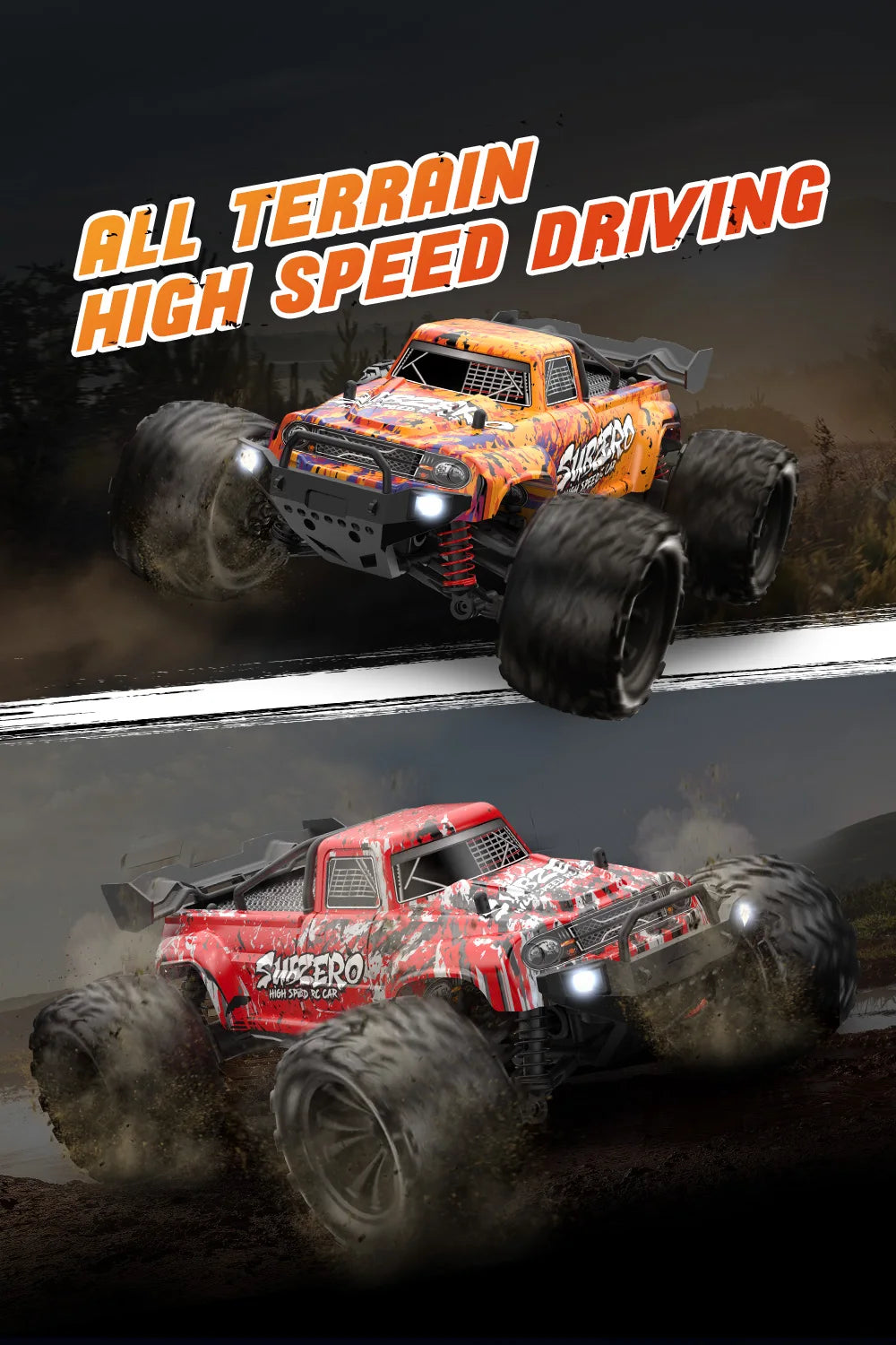 1:16 Scale Remote Control Off-Road Monster Truck