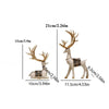 Set of 2 Resin Deer Figurines