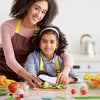 Kids Safe Cooking Set with Wooden Knife and Cutting Board