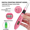 Ergonomic Crochet Hook Set with LED Light and Digital Row Counter