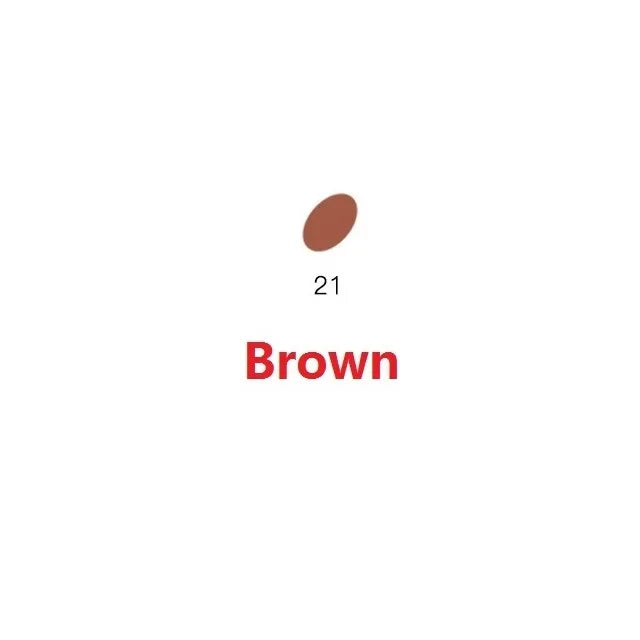 A brown polymer clay ball labeled as number 21.
