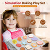 Wooden Cookie Baking Play Food Set for Toddlers