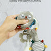 Rainbow Animal Plush Stroller Toy for Babies 0-3 Years