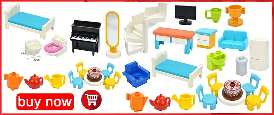 Large Building Blocks Traffic Series Vehicles Set