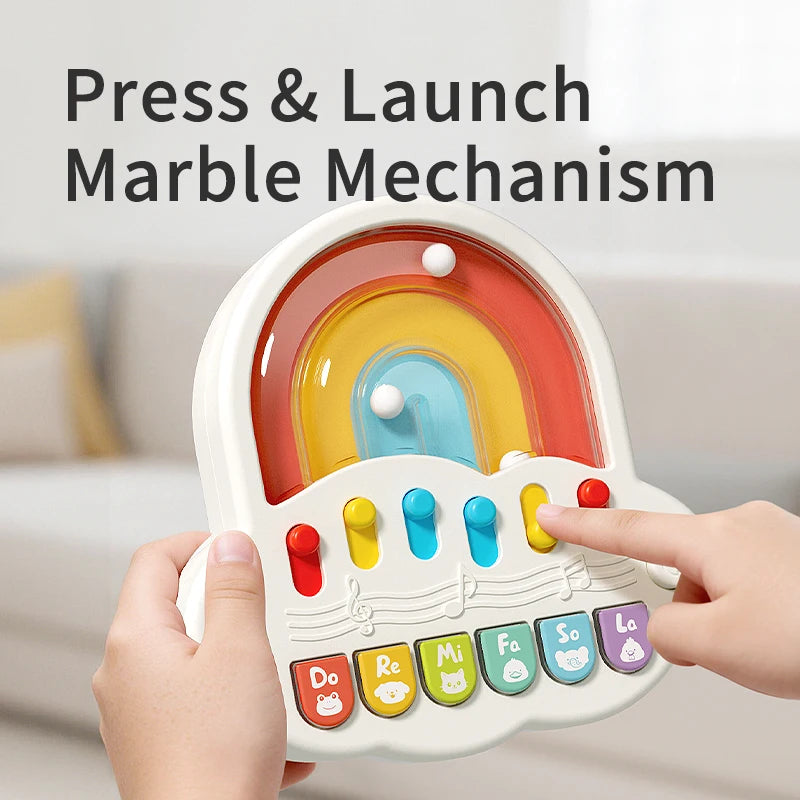 Montessori Electronic Music Keyboard Toy for Kids | Multifunctional Piano with Learning Games, Gift for Toddlers & Young Children