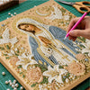 Religious Diamond Painting Kit with Frame – Jesus and Holy Mary
