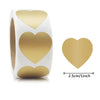 Scratch-Off Heart Stickers for Games, Gifts & DIY Crafts (300 Pack)