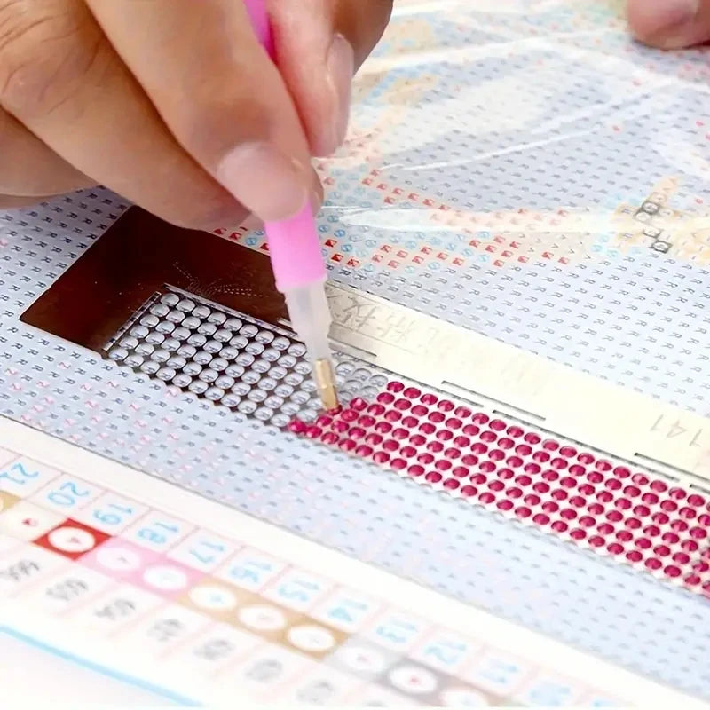 Stainless Steel Diamond Painting Ruler with Grooves