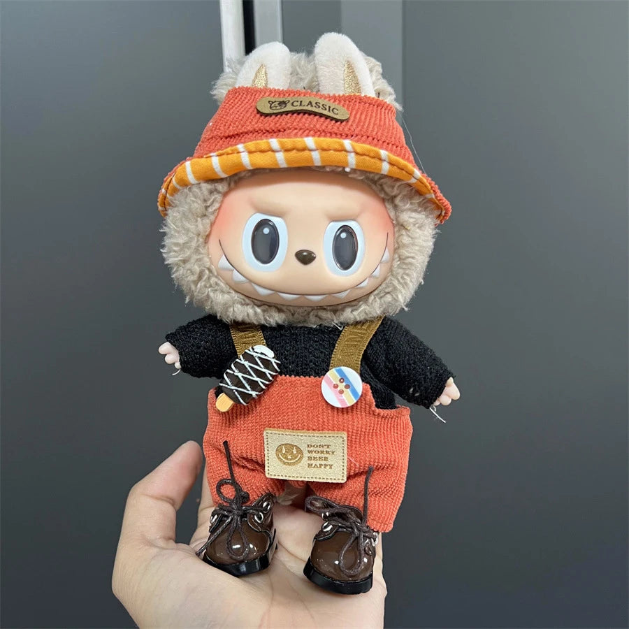 Fashion Doll Outfit Set for 15/17cm Labubu Figures