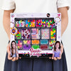A box of colorful bead jewelry making kit with various colored beads and findings for kids