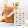 2-Pack Waterproof Wet/Dry Bags for Diapers & Baby Essentials