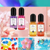 A set of 24-color alcohol ink pigments in various shades including violet, pink, yellow, and orange bottles for resin and jew