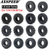 1.0" Mud Terrain Tires for 1/18 & 1/24 RC Crawlers (4-Pack)