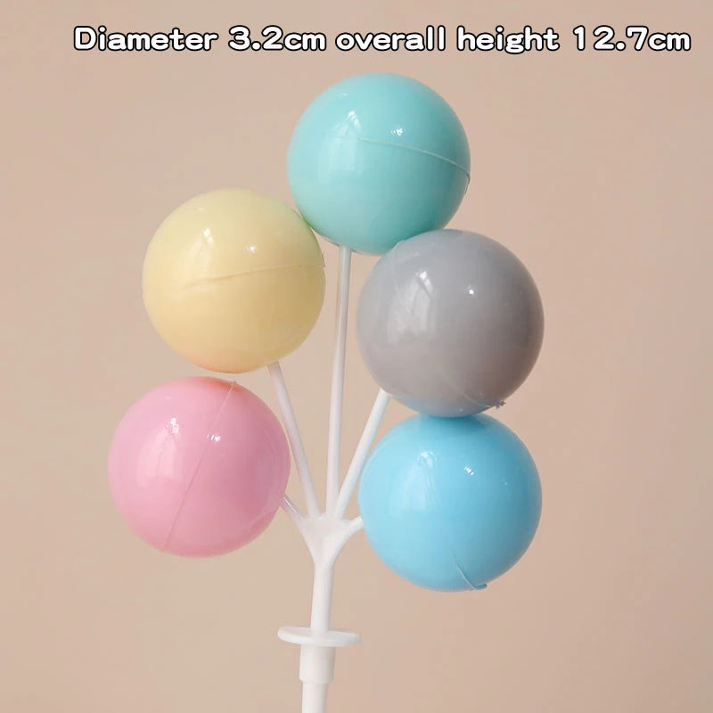 Colorful Plastic Cake Toppers for Birthday Parties & Desserts