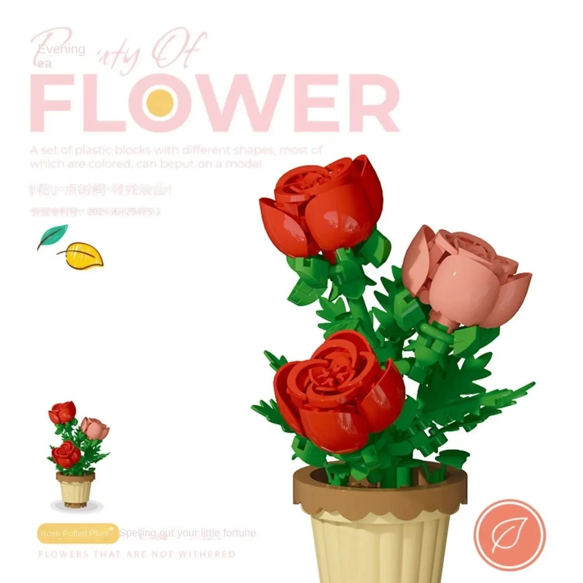 DIY Mini Flower Building Block Kit – Everlasting Desktop Decor