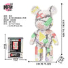 43cm Creative Bear Building Blocks – Candy Color Fluid Art Model for Adults